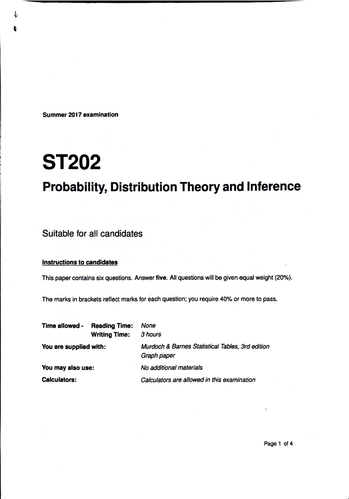 LSE Past Paper ST202 (2017 LT) Pg1
