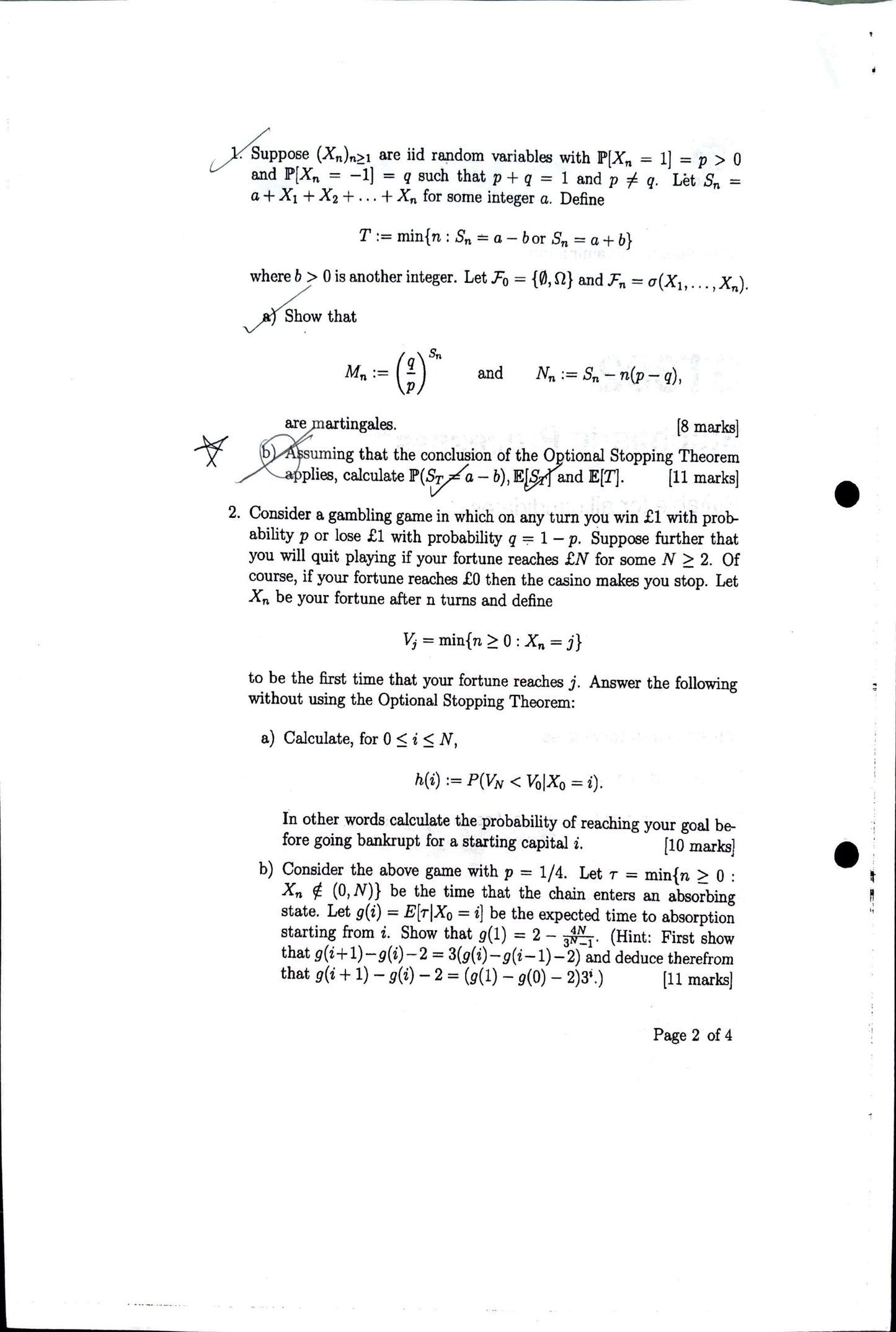 LSE Past Paper ST302 (2013) Pg2