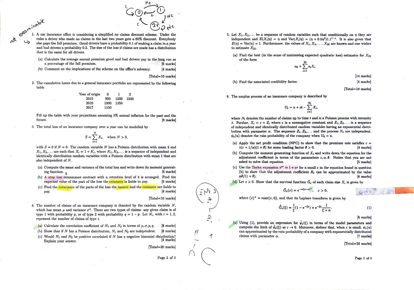 LSE Past Paper ST306 (2019) Pg1