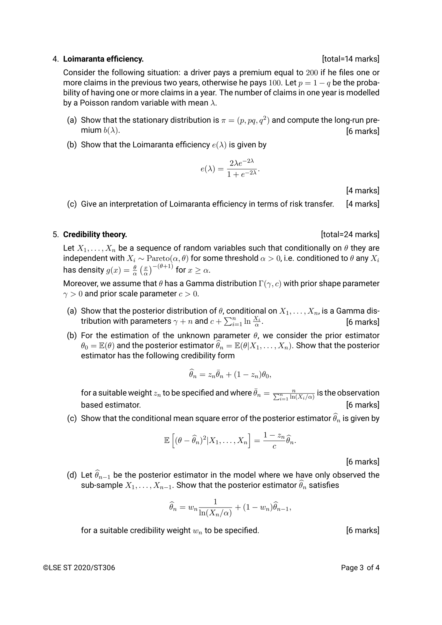 LSE Past Paper ST306 (2020) Pg2