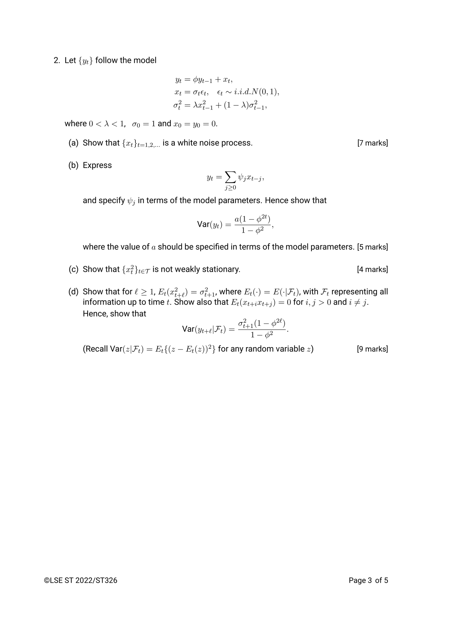 LSE Past Paper ST326 (2022) Pg2
