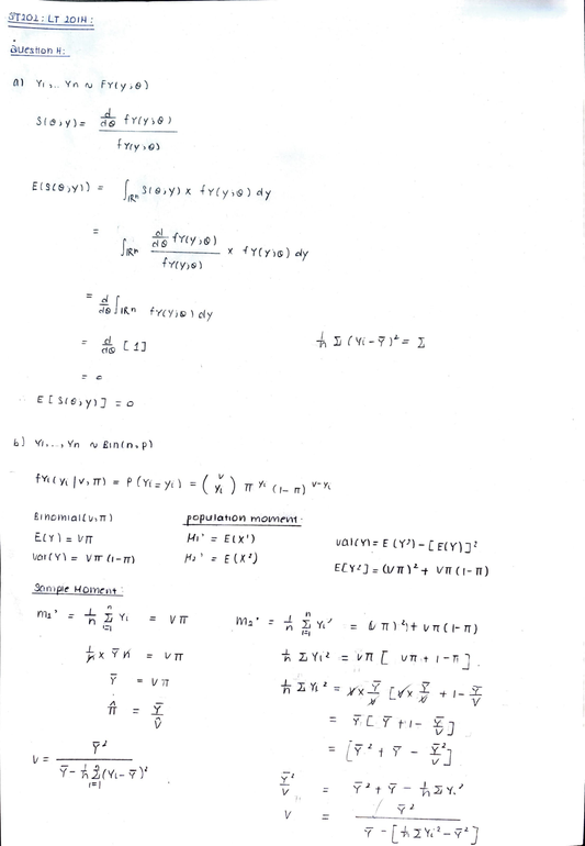 LSE Past Paper ST202 (2014 LT) Pg1