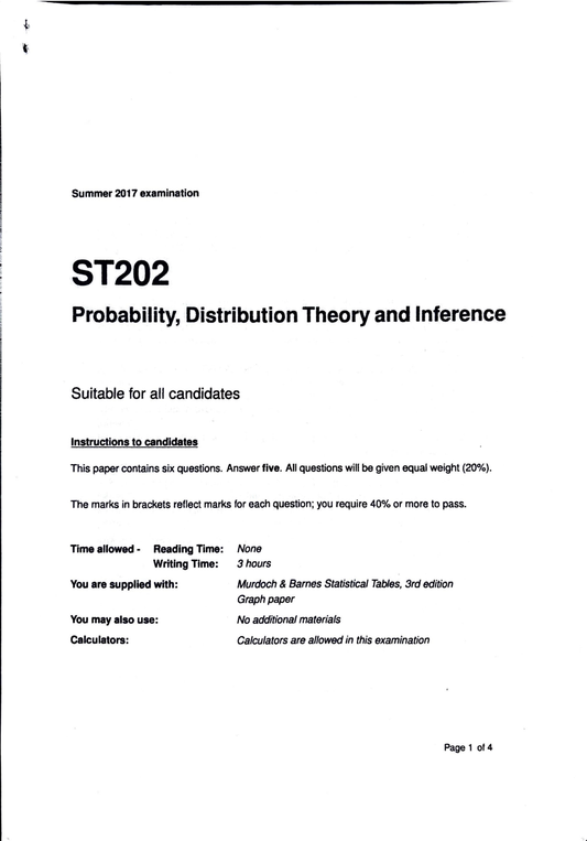 LSE Past Paper ST202 (2017 LT) Pg1