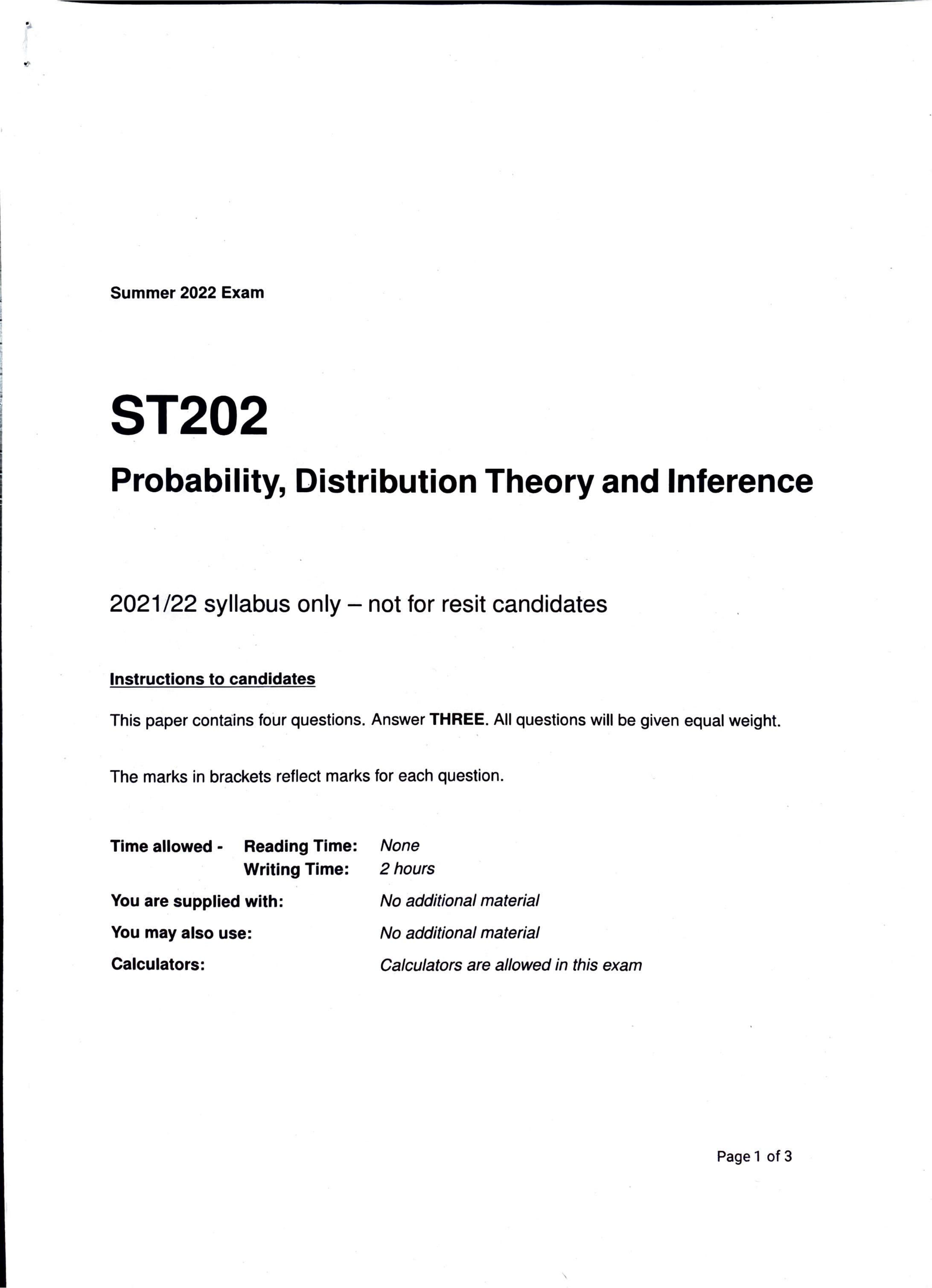 LSE Past Paper ST202 (2022 LT) Pg1