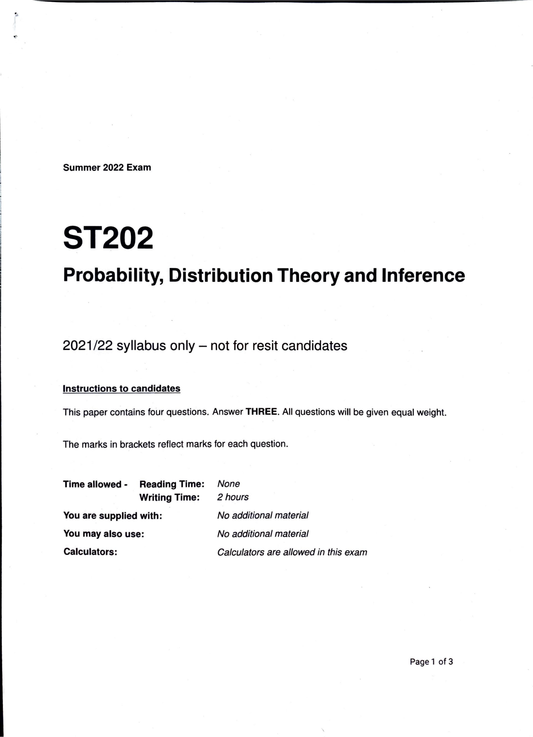 LSE Past Paper ST202 (2022 LT) Pg1