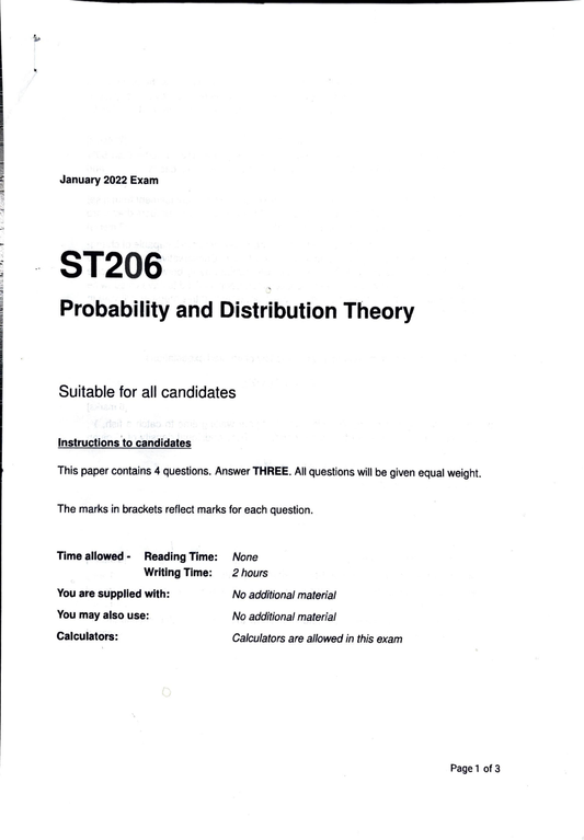 LSE Past Paper ST206 (2022 MT) Pg1