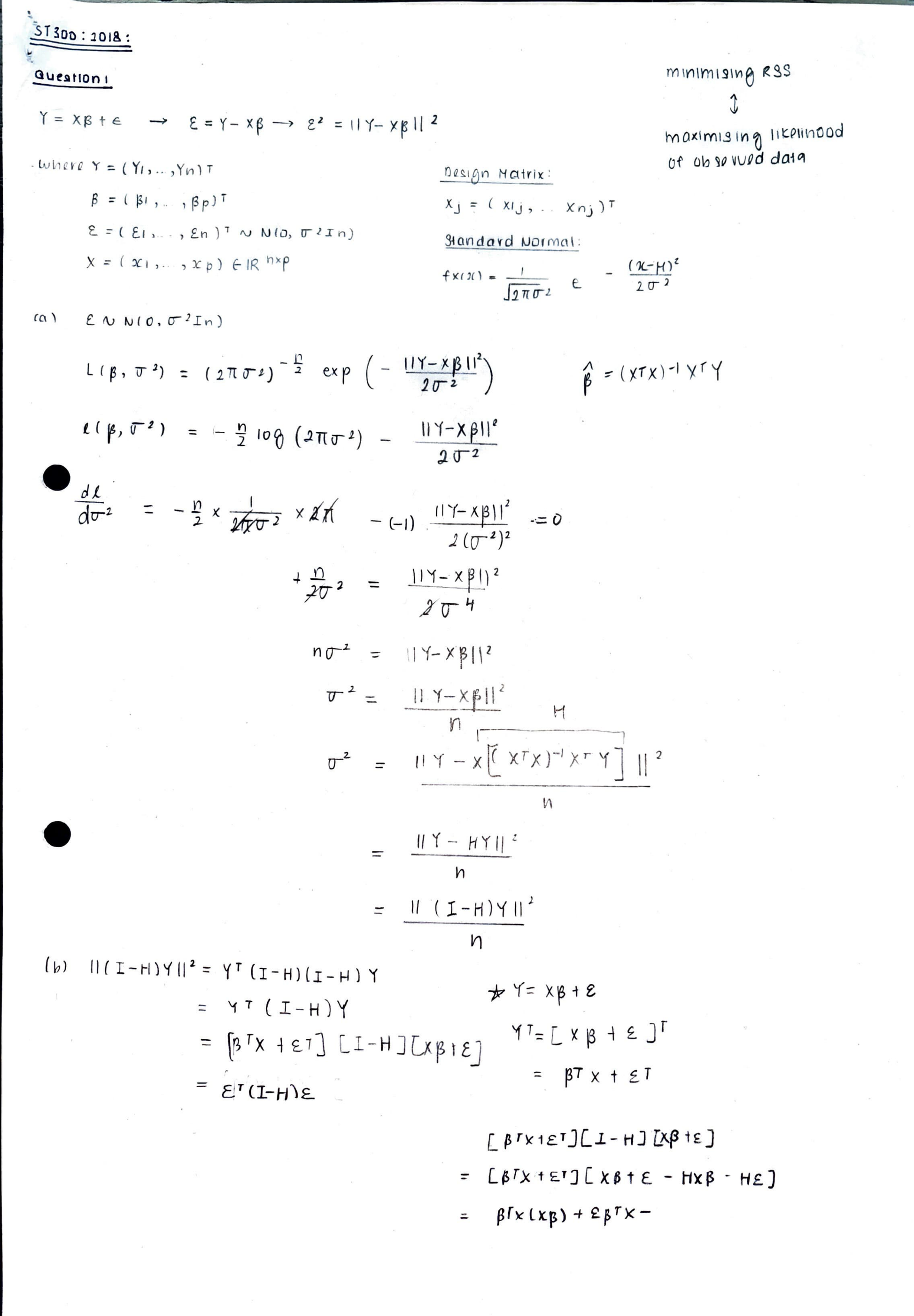 LSE Past Paper ST300 (2018) Pg3