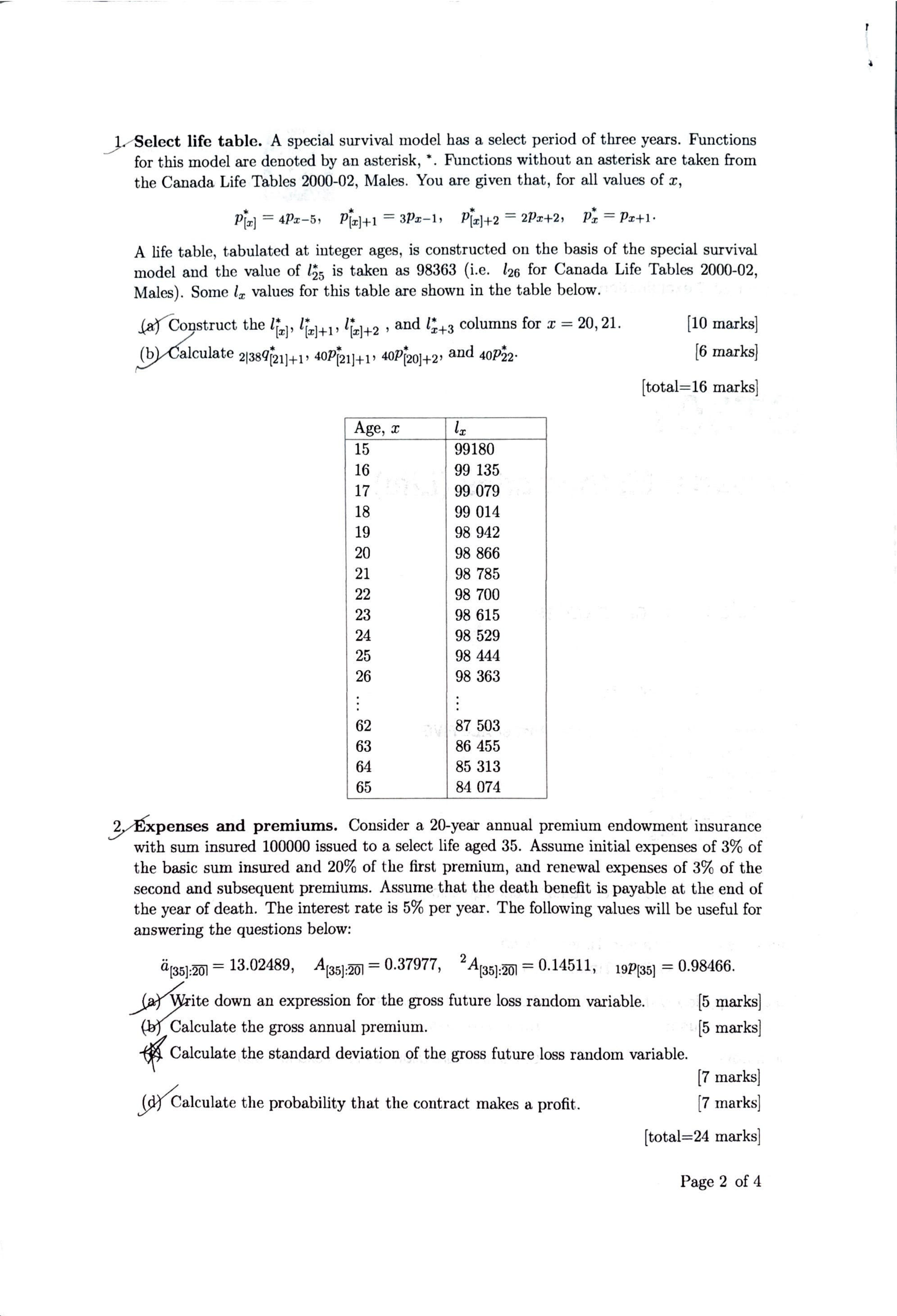 LSE Past Paper ST301 (2017) Pg2