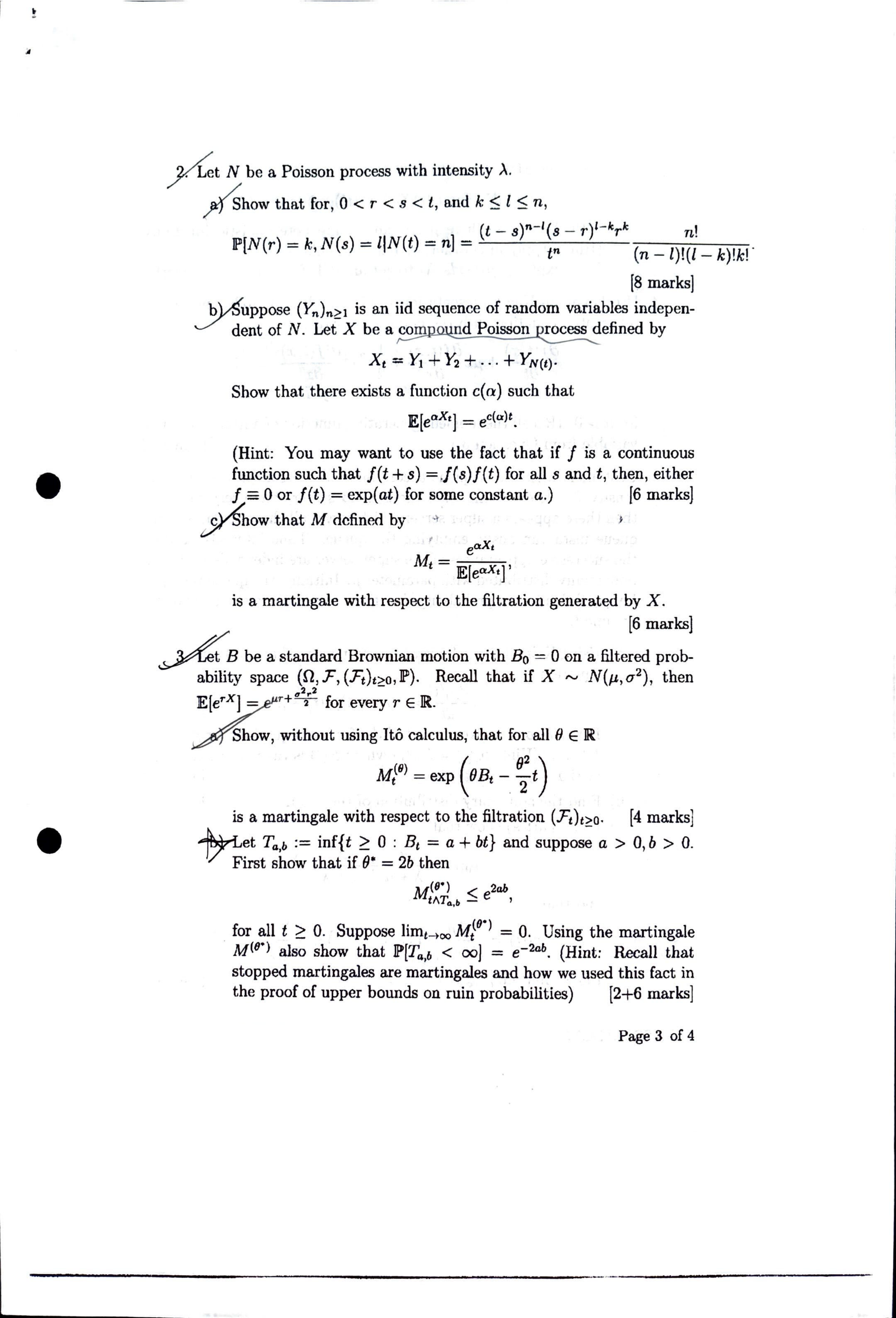 LSE Past Paper ST302 (2011) Pg2