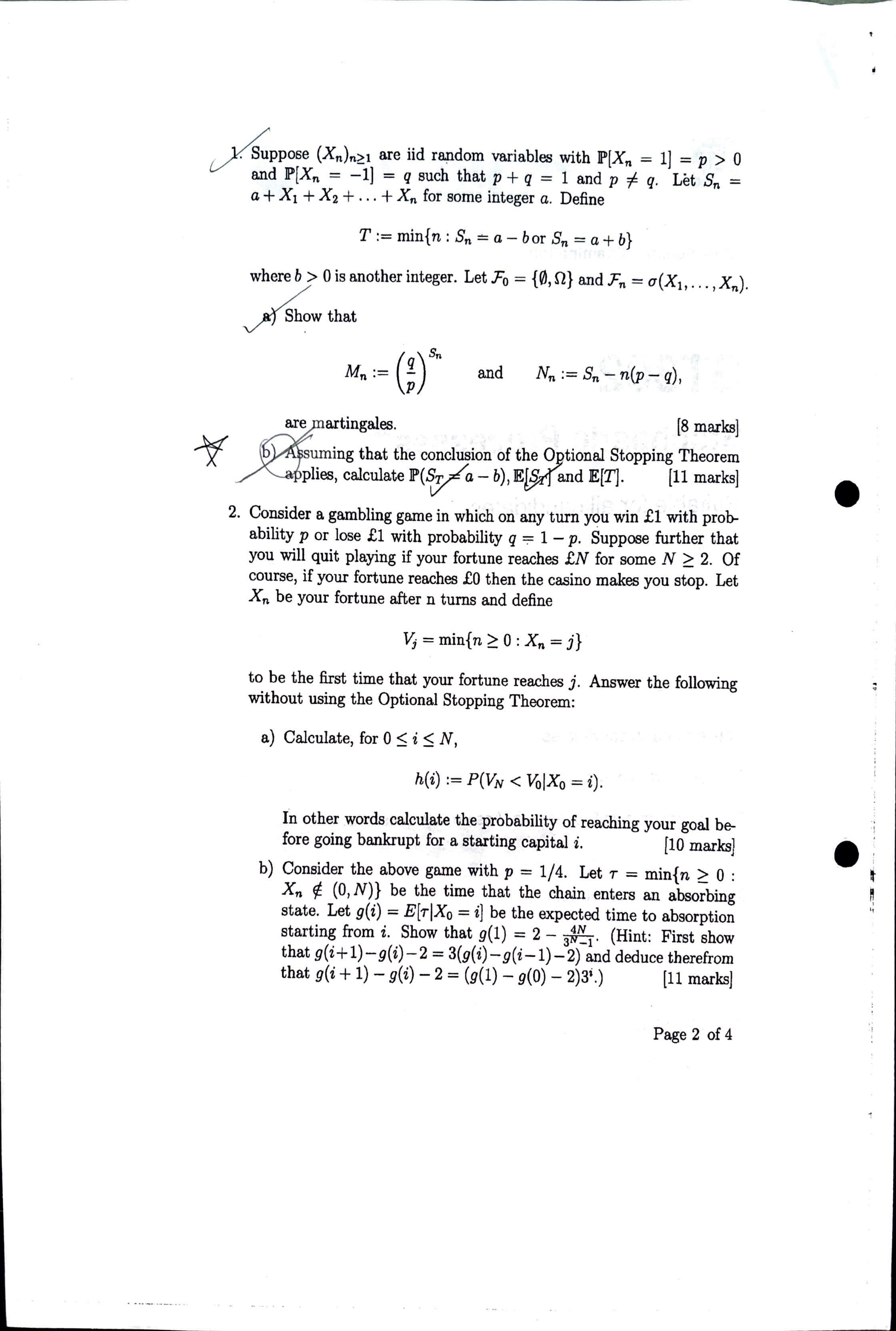 LSE Past Paper ST302 (2013) Pg2